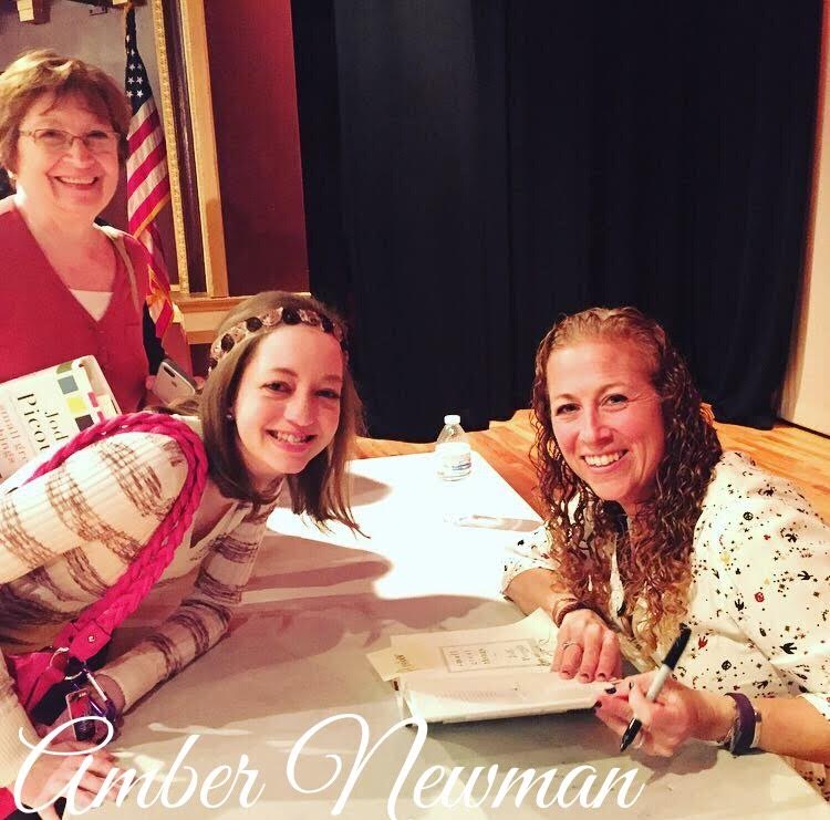 Amber & grandma with New York Times best selling author, Jodi Picoult. October 2016